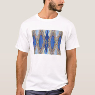 Blått som upprepar tshirten tröja
