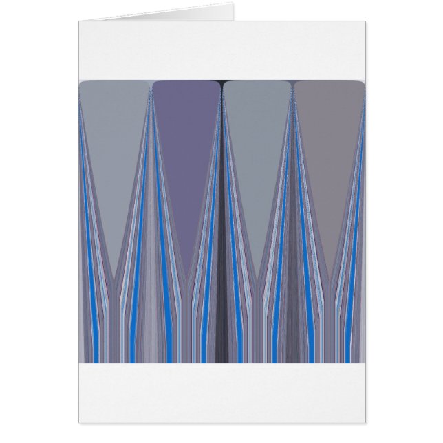 Blått, sömlös coola hälsningskort (Framsidan)