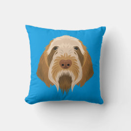 Blått Spinone Italiano Kudde