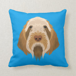 Blått Spinone Italiano Kudde