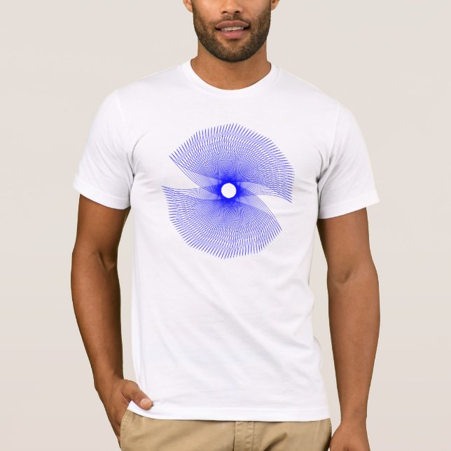 Blått Spiro Tee Shirt (Framsida)