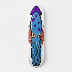Blått Squiddy Skateboard Bräda 21,5 Cm