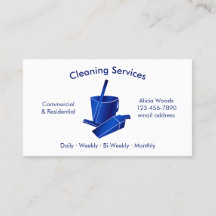 Blått Städning i enkla hus