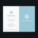 Blått Städning servicebipacksedel för modern Logot Flygblad<br><div class="desc">Denna enkla och moderna städning bipacksedel/flygblad har en ljusblå bakgrund med en logotyp. Anpassa den efter dina behov. Perfekt för städning professioneller för hembiträden eller hem och kontor. Byt färg i ovalen och anpassa efter dina behov. Du hittar matchande produkter i min butik.</div>