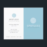 Blått Städning servicebipacksedel för modern Logot Flygblad<br><div class="desc">Denna enkla och moderna städning bipacksedel/flygblad har en ljusblå bakgrund med en logotyp. Anpassa den efter dina behov. Perfekt för städning professioneller för hembiträden eller hem och kontor. Byt färg i ovalen och anpassa efter dina behov. Du hittar matchande produkter i min butik.</div>