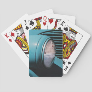 Blått strålkastare casinokort