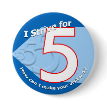 Blått - sträva för 5 knäppas