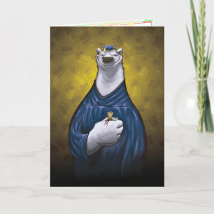 Blått Studenten-kort för polar Bear Card Kort