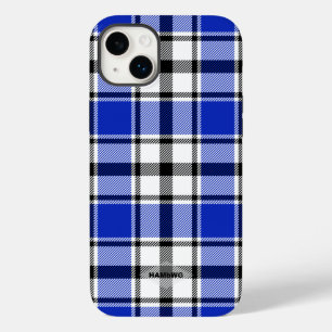 Blått, svart och vitt Iphone case HAMbWG