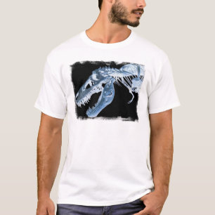 Blått & svart T-Rex röntgar benfotoet Tröja