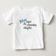 Blått synar T-tröja