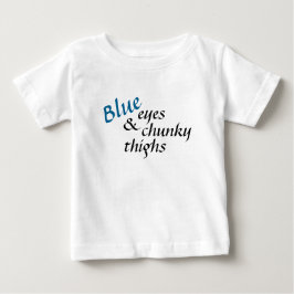 Blått synar T-tröja Tee Shirt