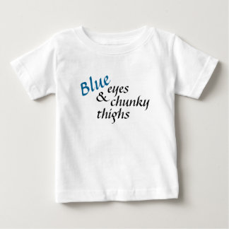 Blått synar T-tröja Tee Shirt