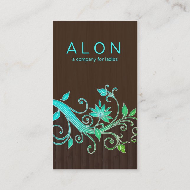 Blått T för konstnär för Makeup för Visitkort (Framsida)