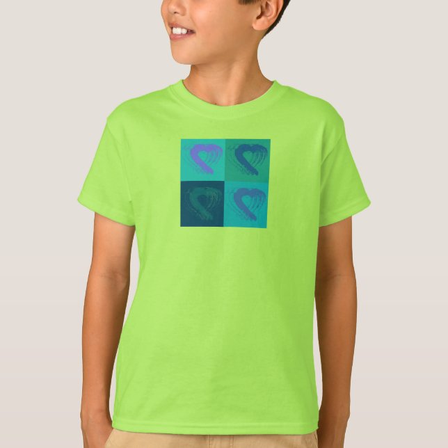 Blått T-Shirt-handklossar T Shirt (Framsida)