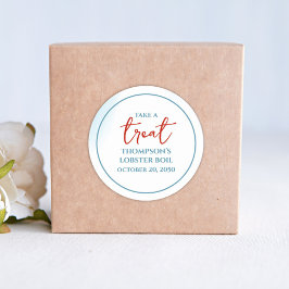 Blått Ta en Behandlingen Anpassningsbar Runt Klistermärke