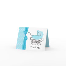 Blått Tackkort av Pram Baby