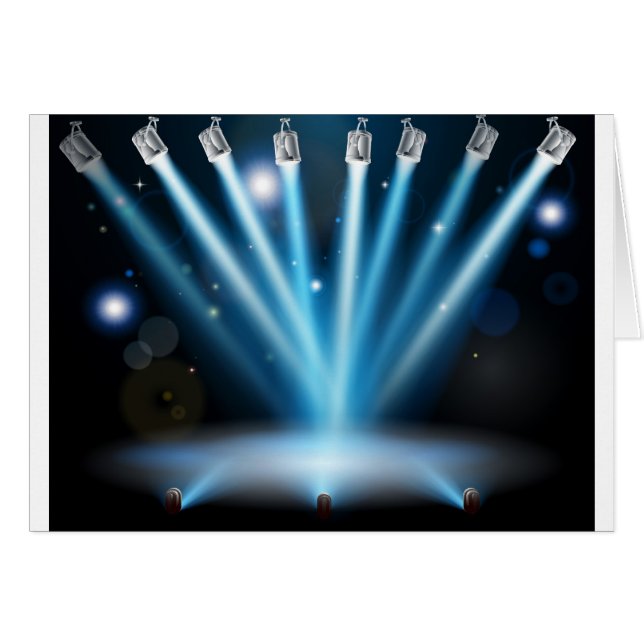 Blått tänder begrepp hälsningskort (Framsidan Horizontal)