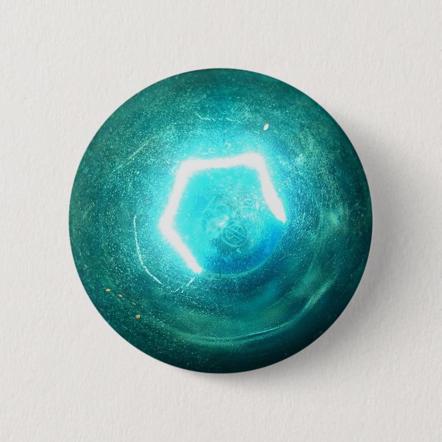 Blått tänder kulan knapp (Framsida)