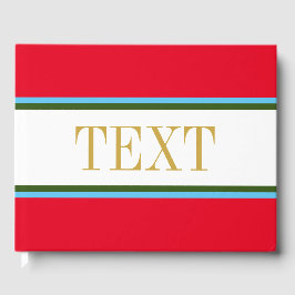 Blått Tävla-Rand för ljusröd Grönt Gästböcker