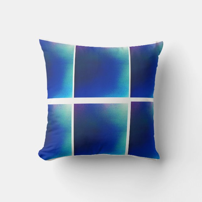 Blått till Turquise Dekorativ kudde (Framsida)