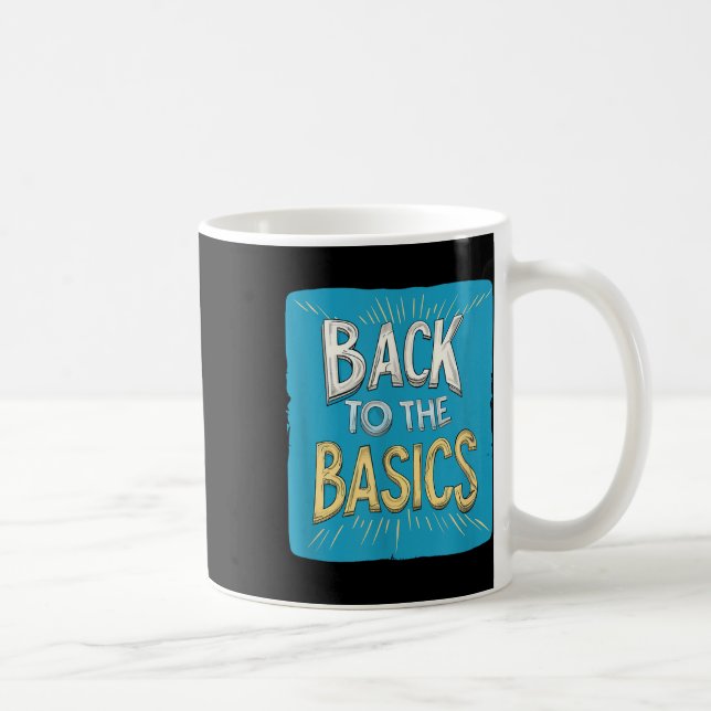 Blått tillbaka till basenheten kaffemugg (Höger)