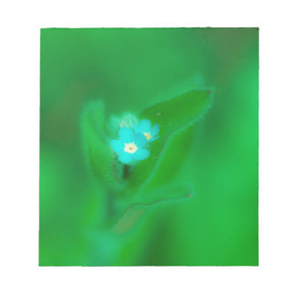 Blått tips anteckningsblock