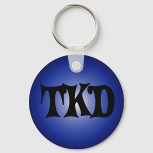 Blått TKD Keychain Nyckelring