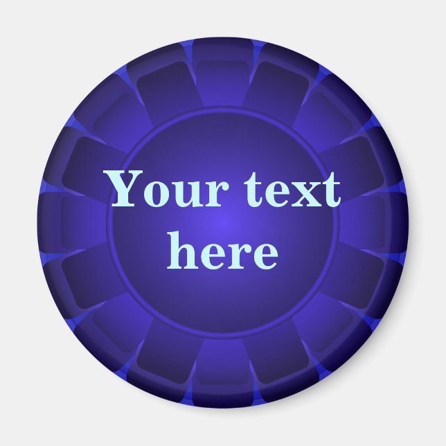 Blått tomt band för att anpassa magnet (Framsidan)