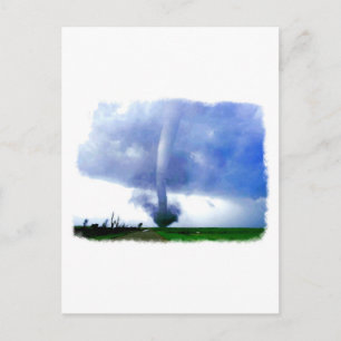 Blått Tornado Vykort