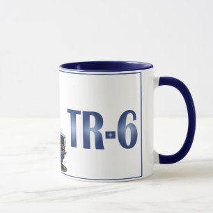 Blått TR6 Mugg