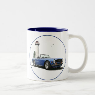 Blått TR6 Två-Tonad Mugg
