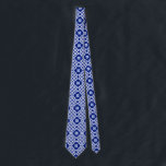 Blått traditionellt baltiskt lettiskt Mönster Tie Slips<br><div class="desc">Blått traditionellt Östersjöland,  Lettland,  Mönster</div>