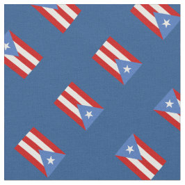Blått: Traditionellt: Flagga av Puerto Rico Tyg