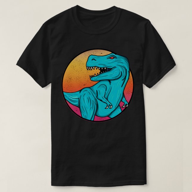 Blått TRex1 T Shirt (Design framsida)