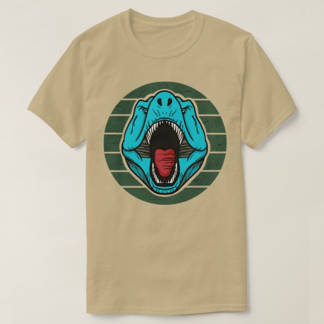 Blått TRex T Shirt (Design framsida)