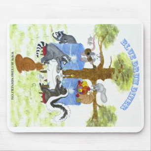 Blått trummar middagen Mousepad Musmatta