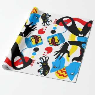 Blått TV Presentpapper