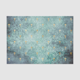 Blått Tvätta med Guld svampar Pappert för att ta b