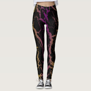 Blått utrymme - Lava - kalk/Lila Leggings