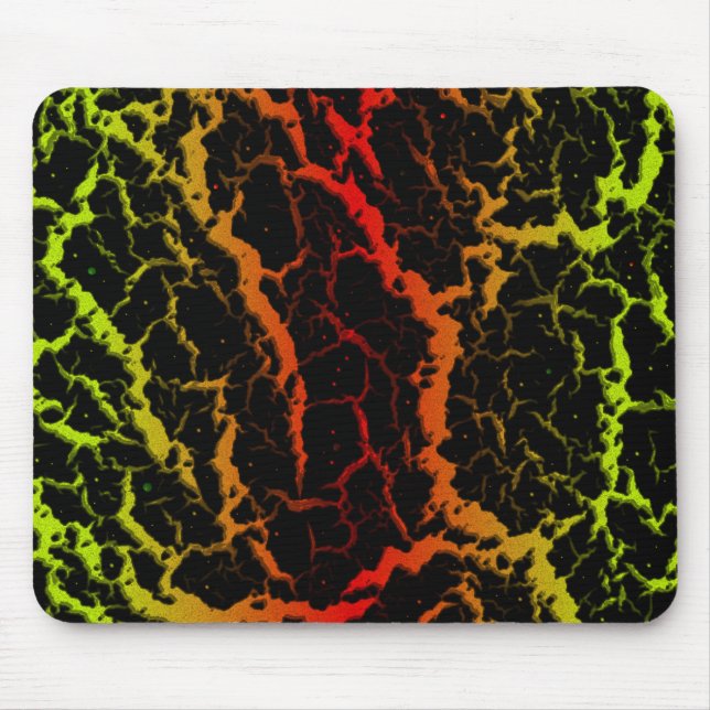 Blått utrymme - Lava - Lime/Red Musmatta (Framsidan)