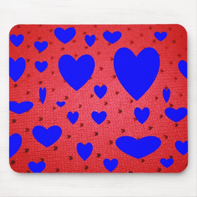Blått Valetine Mousepad Musmatta (Framsidan)