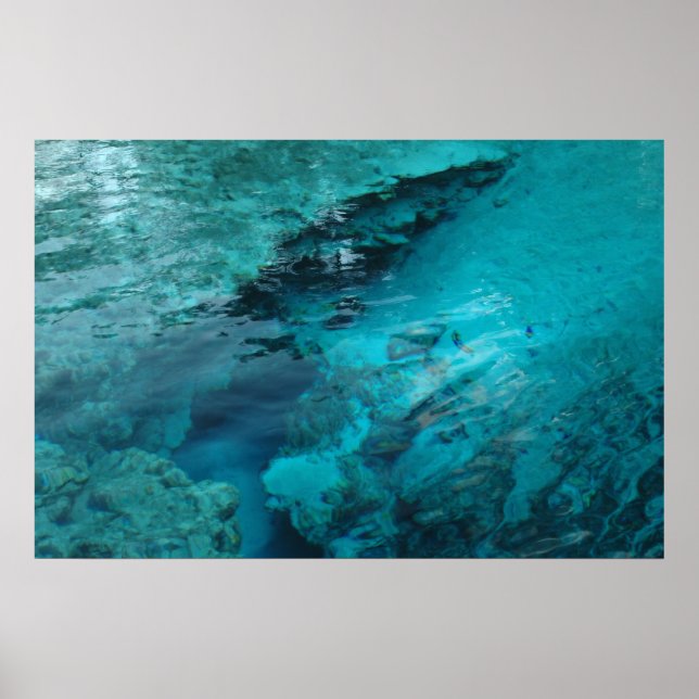 Blått Vår-utskrift Poster (Framsidan)