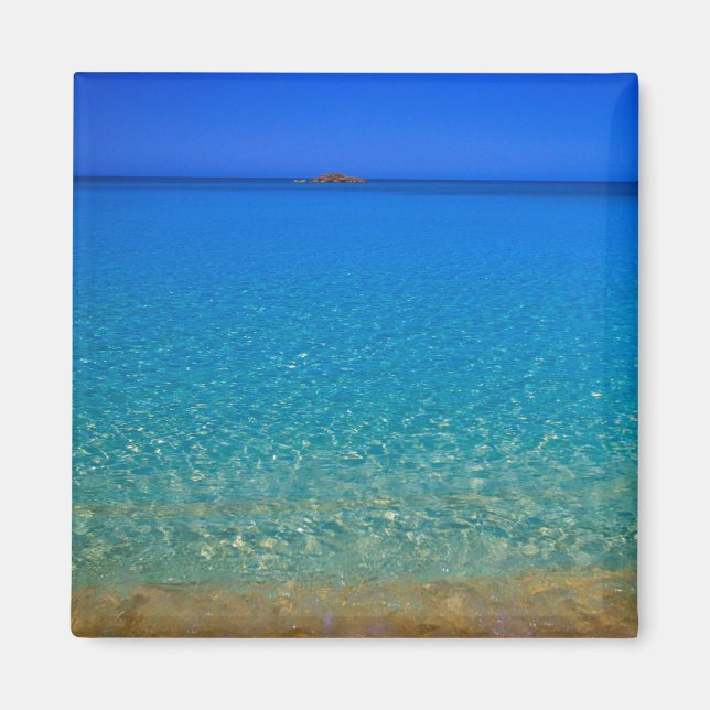 Blått vatten, Exumaöarna, Bahamas. Magnet (Framsidan)