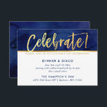 Blått vattenfärgsfärgat guld av party FIRANDE Inbjudningar<br><div class="desc">med kat masard >> www.simplysweetPAPERIE.com <<< En enkel design för din OSA REPLY CARDS - för att matcha dina huvudinbjudningar. Kärlek, men jag skulle vilja se vissa förändringar - ett annat färg-system, produkt, tillsätt ett foto eller anpassat för ett annat tillfälle - ingen oro bara kontakta mig, KAT@SIMPLYSWEETPAPERIE.COM jag är...</div>