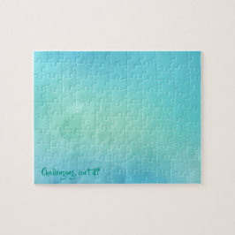 Blått vattenfärgsfruktpussel pussel