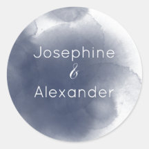 Blått vattenfärgstema