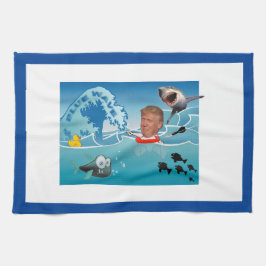 Blått vinkar/Anti trumf, Kökshandduk