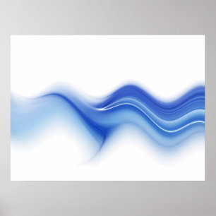 Blått vinkar poster