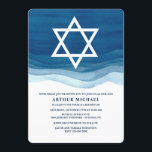 Blått Vinkarare Pub Mitzvah-inbjudan Inbjudningar<br><div class="desc">Inbjudan alla till det här speciella tillfället med den här vackra inbjudan till Blue Wave. Bakgrundsvektor skapat med freepik - www.freepik.com). ()Kortet är enkelt att anpassa med din ordalydelse, ditt teckensnitt, färg, papprare formalternativ och val av sex papprare typer.() Inte exakt vad du tittar för? Alla våra produkter kan vara...</div>